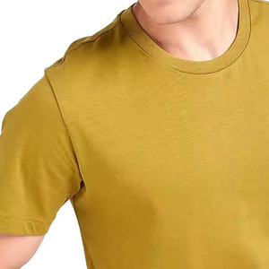 100% Cotton Front Logo Gym Regular <b>Fit</b> Short Sleeve Crew Neck Quick <b>Dry</b> Breathable <b>T</b>-<b>Shirt</b> for <b>Men</b> - Product Image 1