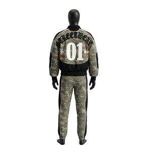 Ensemble de survêtement unisexe grande taille avec veste zippée et pantalon de jogging, style streetwear de haute qualité, dernière collection, vente en gros - Product Image 3