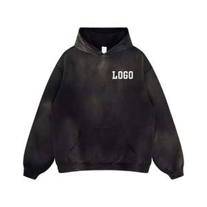 Sudadera con Capucha Premium SPAHI ENTERPRISES para Hombre, 100% Algodón Tejido, Ecológica, Oversize, Lavado Ácido, Logotipo Frontal con Impresión Digital - Product Image 4