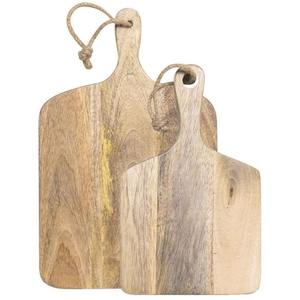 Planche à découper et à servir rectangulaire en bois d'acacia Natural House avec poignée pour légumes, fruits, charcuterie, fromage - Product Image 1