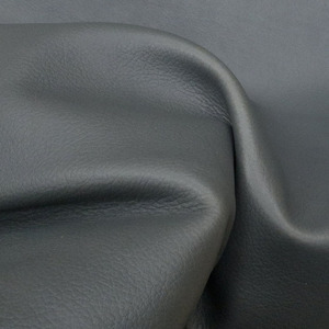 Charcoal Grey Super Smooth Fine Finished Chrome Tanned Cowhide <b>Leather</b> For Making Handbags Wallets Shoes Purse Crafting Material - Product Image 3