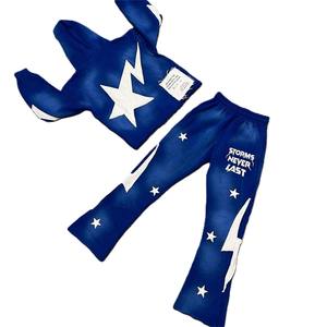 Conjuntos Deportivos de Felpa 100% Algodón, Estilo Urbano, con Cierre, para Invierno, Hombros Caídos, Corte Holgado, Lavado Ácido, para Hombre y Mujer, Nuevo Diseño - Product Image 4