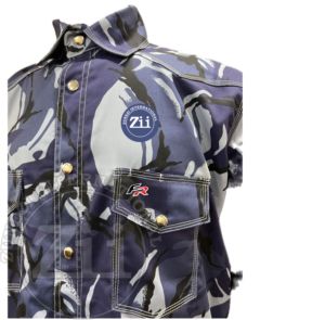 Camisa de Trabajo Unisex Azul Marino Camuflaje 2026, Corte Regular, Antiestática, para Fábrica/Taller, Protección Contra Incendios, con Respirador, para Soldadura - Product Image 6