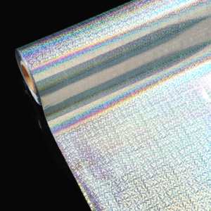 SHENGSHENG Holographic Matt Gold and Silver <strong>Foil</strong> New Trend Stamping <strong>Foil</strong> for Fabrics - Product Image 1