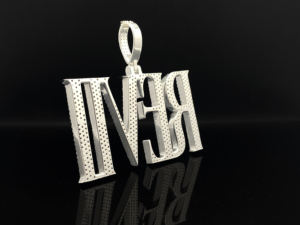 Pendentif Hip Hop en Acier Inoxydable Effet Diamant CZ Personnalisé - Product Image 5