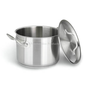 American Style Stainless Steel Kitchenware Low Casserole w/Lid 21ct Low Casserole <b>Soup</b> & Stock <b>Pots</b> With <b>Pot</b> Cover - Product Image 5