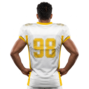 Men's Sports Mesh American Football Jerseys American Football Jersey with Name Number Men V-Neck Football Jerseys - Product Image 2