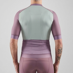 Maillot de cyclisme unisexe à manches courtes, color-block, respirant, en polyester, haut de sport pour adulte, tenue de vélo - Product Image 2