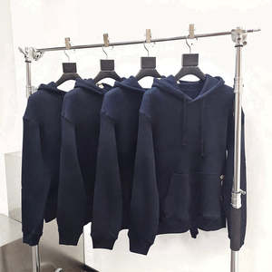 Vente en gros de sweats à capuche et sweat-shirts pour hommes de haute qualité, style streetwear, en coton épais, coupe classique, en molleton français, avec logo personnalisé - Product Image 4