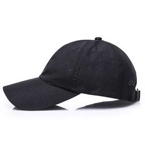 Gorra Deportiva de Secado Rápido Personalizada en Color Liso, Gorra de Béisbol de 6 Paneles para Correr al Aire Libre, Ajustable y Transpirable - Product Image 2