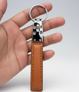 Porte-clés en cuir avec fermoir en métal durable pour hommes et femmes - Product Image 2