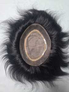 Taz <b>Hair</b> BD Remy Indian <b>Hair</b> Natural Wave Deep Wave Kinky Curl <b>Hair</b> Toupee for <b>Men</b> Prosthesis Wig - Product Image 4