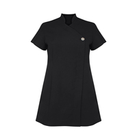 Seragam Terapis Salon Spa Wexturn Atasan Lengan Pendek Tunik Kecantikan Bahan Polyester Katun Spandex Bernapas Unisex Salon Kuku