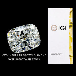 เพชรรูปไข่สังเคราะห์ CVD HPHT ได้รับการรับรองจาก IGI สำหรับทำเครื่องประดับ - Product Image 2