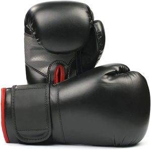 Gants de boxe les plus vendus pour l'entraînement au combat avec support de poignet, couleur noire, 8oz 10oz 12oz 14oz 16oz, vente en gros - Product Image 2