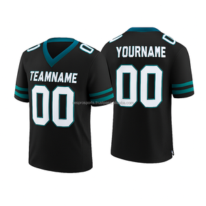2025 New Arrival Custom Logo American Football Jerseys Quick Dry Hot Trending Short Sleeve Summer Sportswear Breathable Solid - Product Image 5