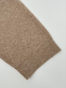 Hot Bán Chất Lượng Cao Ladies 'Casual Crew Cổ Dệt Kim Áo Len Ngắn Tay Áo Của Phụ Nữ Thời Trang Áo Thun Trong Hazelnut Cho Mùa Thu - Product Image 4