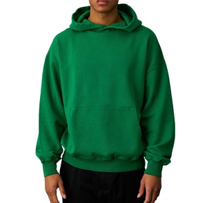 Respirant de haute qualité poids lourd couleur unie hommes sweat à capuche surdimensionné 100% luxe coton sweats à capuche surdimensionnés pour homme - Product Image 1