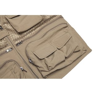 เสื้อกั๊กสำหรับล่าสัตว์แบบ unisex ระบายอากาศได้ดี กันน้ำ ผลิตจากโพลีเอสเตอร์/ผ้าฝ้าย  ไม่มีแขนเสื้อ เหมาะสำหรับกิจกรรมกลางแจ้ง ตกปลา มีกระเป๋าหลายช่อง ใช้ได้ในฤดูร้อน - Product Image 5