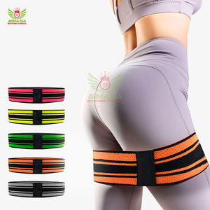 ชุดยางยืดออกกำลังกายสำหรับบริหารสะโพกผู้หญิง แบบวงกลม กว้าง กันลื่น สำหรับออกกำลังกายกล้ามเนื้อก้น ทำจากโพลีเอสเตอร์คุณภาพสูง - Product Image 1