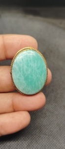 Nouvel Arrivage Cabochon rainuré en laiton et labradorite, magnifique pierre précieuse de guérison en cristal pour bijoux, pendentifs et breloques de mode - Product Image 4