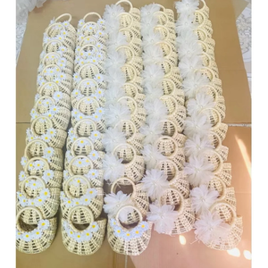 Woven Water Hyacinth Bag Bow Design Handmade Natural Rattan Handbag Eco Friendly Women Fashion Bag Vietnam Factory Supply - Product Image 4