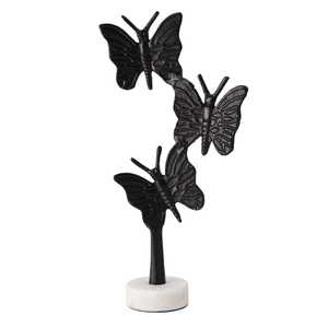 SassyButterfly Sculpture Aluminium Art Decor 35.5cm Height Tabletop Ornament Contemporary Design Handmade Eco-Friendly Durable - Product Image 3