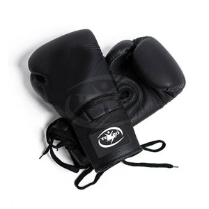 Sports Style Leather Boxing Gloves High Quality Non-Slip Adjustable Wrist <b>Strap</b> Lace-Up Closure Comfortable Hand Protection for - Product Image 2