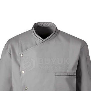 Chaqueta de Chef Profesional de Manga Larga, Transpirable y Duradera, de Poliéster/Algodón, con Cierre de Botones, para Uso en Restaurantes y Bares, Ropa de Trabajo para Hombre - Product Image 6