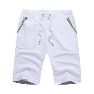 Shorts d'été décontractés pour hommes, unis, écologiques, de haute qualité, respirants, au-dessus du genou, vente en gros - Product Image 1