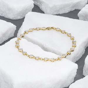 Pulsera Elegante de Plata 925 con Diamante de Laboratorio de 3 Quilates, Claridad VVS VS, Color E, para Mujer, 10 Gramos, Precio de Fábrica Vala Brothers, Envío Rápido - Product Image 6