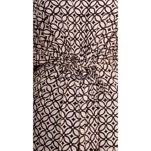 Elegante Camisón Kaftán de Algodón 100% para Mujer, Cuello en V, Manga Corta, Estampado Floral con Volantes, Largo Midi, para Verano - Product Image 5