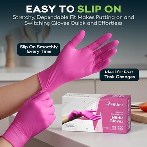 Gants en nitrile jetables de qualité alimentaire pour le nettoyage de la cuisine et la manipulation des aliments - Product Image 4