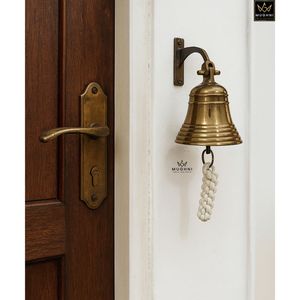 Cloche murale avec corde à tirer, décoration traditionnelle pour la maison, à suspendre à l'entrée - Product Image 5