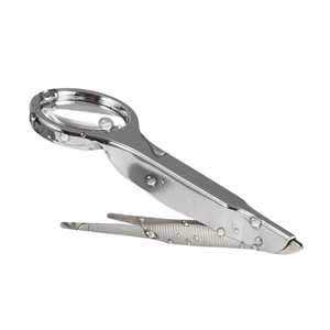 <b>Top</b> Production Stainless Steel Ingrown Hair Tweezers/ Splinter Forceps With Magnifier / Pointed Straight Tip Tweezers - Product Image 3