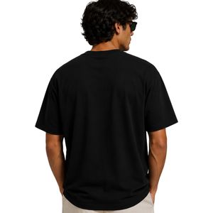 T-shirt Oversize Homme Noir Manches Courtes Coton Col Rond Broderie Logo Arbre Décontracté Streetwear Coupe Ample Mode Été - Product Image 2