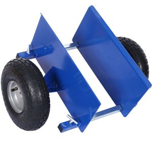 Carretilla para paneles azul de 600 lb con ruedas de 10 pulgadas Ruedas Neumáticas para Mover Objetos Pesados - Product Image 1