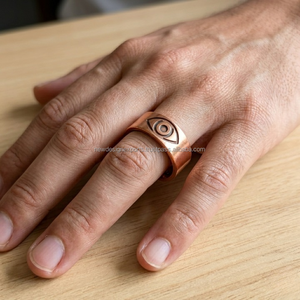 Joyería Devocional Bio Magnética al por Mayor • Anillo Unisex Esotérico Ajustable del Tercer Ojo - Product Image 2