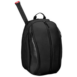 Lightweight Black Tennis Rucksack Durable Court Side Bag with Secure <b>Racket</b> Storage and Quick Access Pockets - Product Image 1