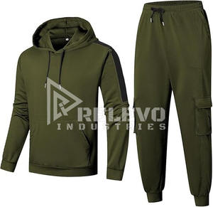 Conjunto Deportivo de 2 Piezas para Hombre, con Capucha y Cordón, 100% Algodón, Ligero, Transpirable, de Secado Rápido, Estampado Informal - Product Image 6