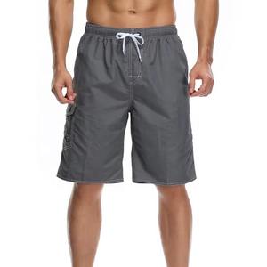Men's Casual Gym Shorts 100% Nylon Canvas <b>Elastic</b> Waist Solid Breathable Quick Dry Lightweight Summer Workout - Product Image 4