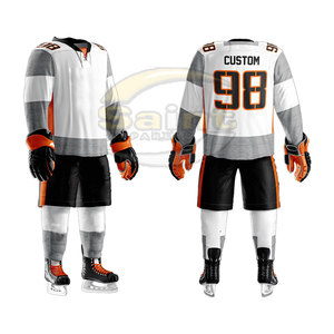Uniforme de Hockey sobre Hielo Profesional de Color Sólido, Transpirable, de Poliéster, Último Diseño, Ropa Deportiva para Exteriores, Más Vendido - Product Image 4