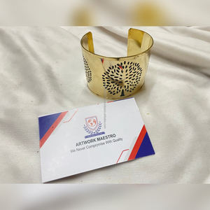 Bracelets manchette faits main en cuivre pur et laiton – Accessoires de mode tendance pour la santé de la peau, le yoga et le soulagement du stress - Product Image 5