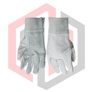 Gants de protection en cuir pour le travail, résistants aux coupures, anti-chaleur, antistatiques, usage général, avec manchette réglable - Product Image 5