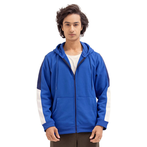 Sudadera con capucha personalizable 100% algodón con cremallera, térmica de invierno, forro polar sólido, con logo impreso digitalmente y teñido liso. - Product Image 1