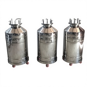 Tanque de Almacenamiento Criogénico de Helio Líquido de Acero Inoxidable de 50 Litros de Alto Estándar Personalizado, Equipo Dewar - Product Image 1