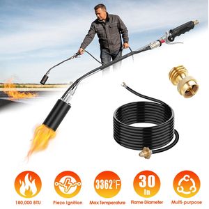Torcia a Propano Professionale da 180.000 BTU con Accensione Piezoelettrica, Compatibile con Bombole MAPP da 1lb-100lb e Tubo da 3 Metri per Saldatura - Product Image 3