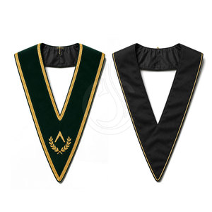 Stylish Lightweight Silk Masonic Collar Simple Formal Design for Ceremony Wear Meetings Events and Everyday Collection - Product Image 3