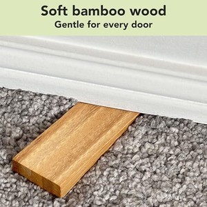 Tope de puerta de bambú ecológico con acabado natural claro al por mayor |   Aqdus Saleem - Product Image 5
