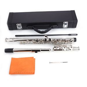 Flauto da Concerto in Cupronickel Placcato Nichel con Chiave in Mi - Product Image 1